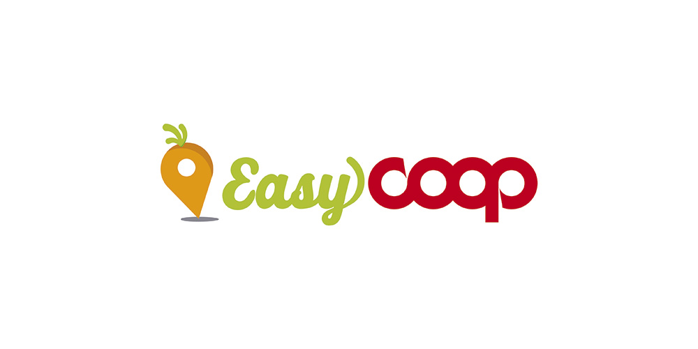 easyCOOP Logo easyCOOP, spesa online coop, EasyCOOP, Grande distribuzione organizzata, GDO, materiali promozionali, promozione spesa online, servizio di spesa online | PRINGO
