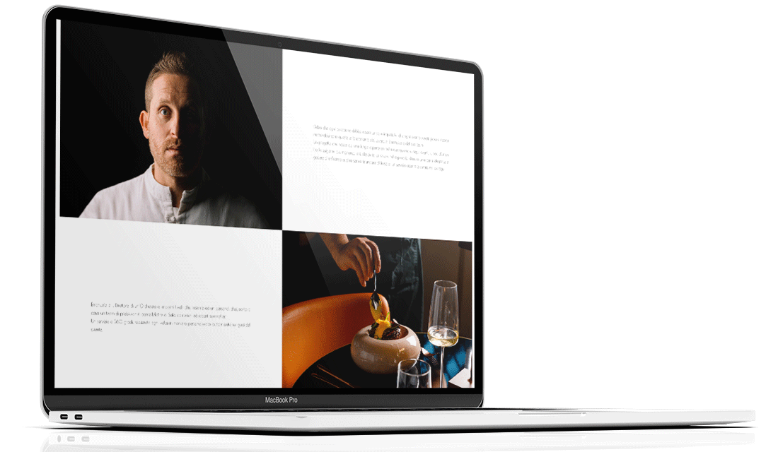 Sito web Landing page responsive CMS web design UI UX SEO, chef professionale, alta ristorazione, catering, branding, creazione logo chef | PRINGO