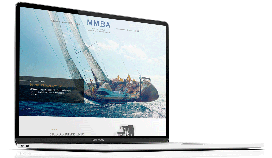 Homepage - MMBA Sito web Landing page responsive CMS web design UI UX SEO | PRINGO