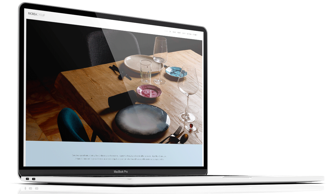 Homepage - RICREA Sito web Landing page responsive CMS web design UI UX SEO, ristorazione azienda | PRINGO