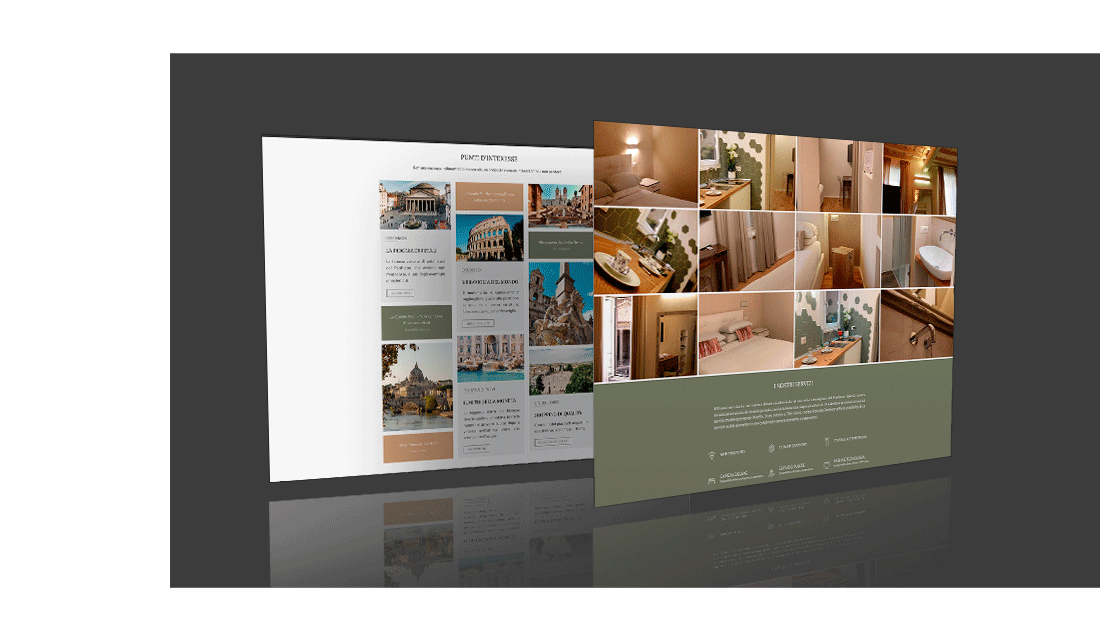 Sito web Landing page responsive CMS web design UI UX SEO, Rotonda Pantheon, B&B Pantheon, camera deluxe, Sito web, landing page | PRINGO