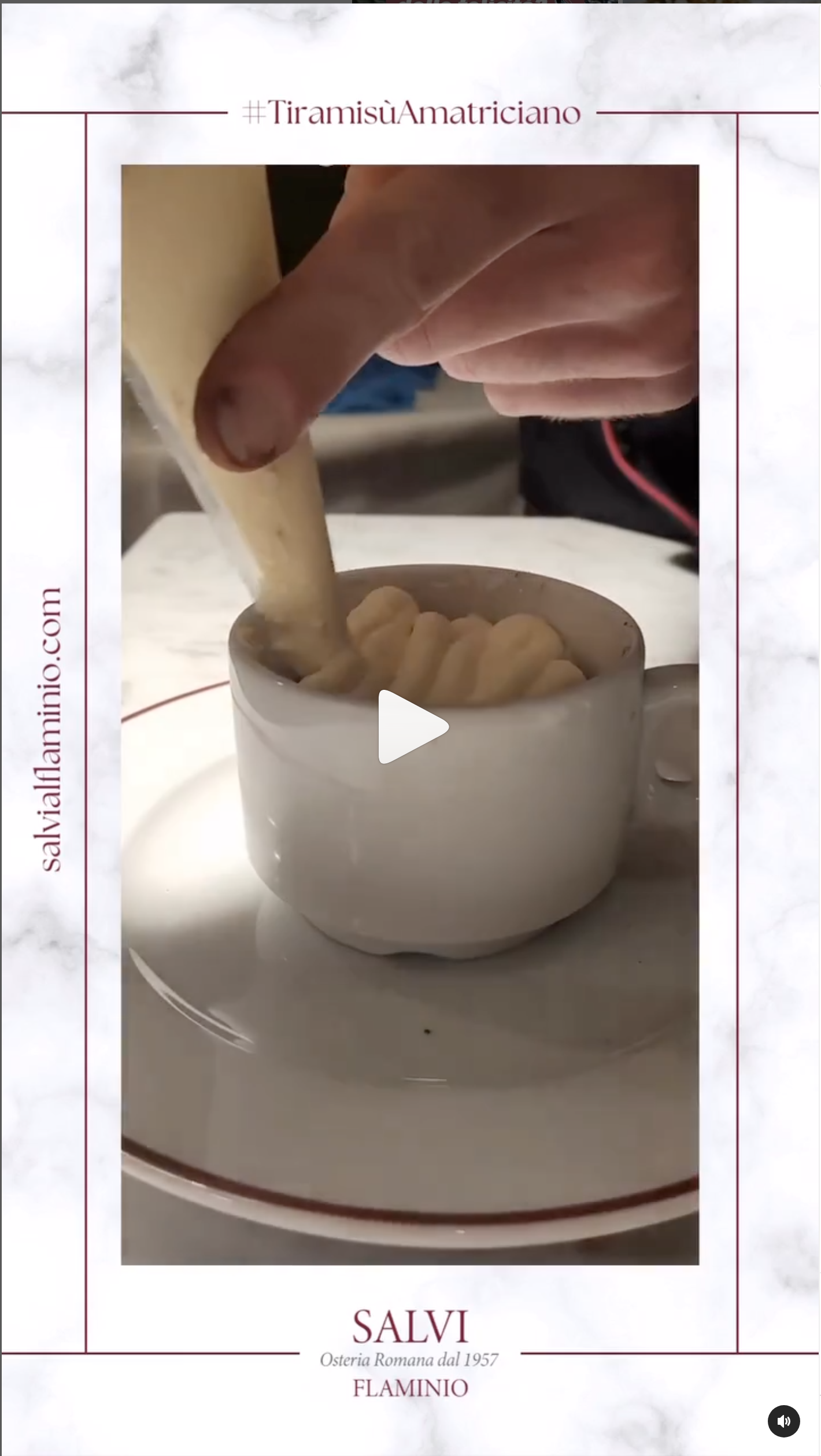 tiramisù amatriciano - salvi al flaminio